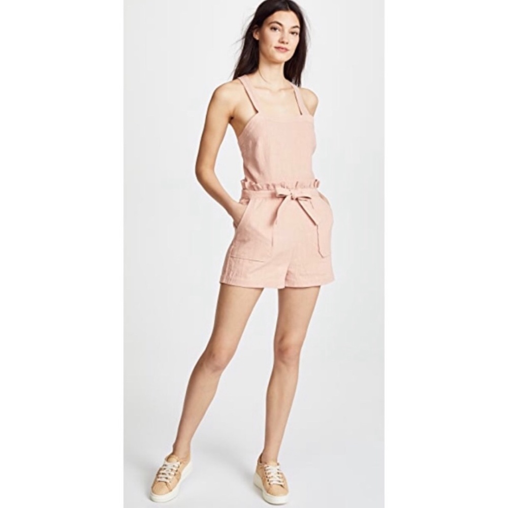 SAYLOR Roxie Linen Romper XS - Picture 5 of 11